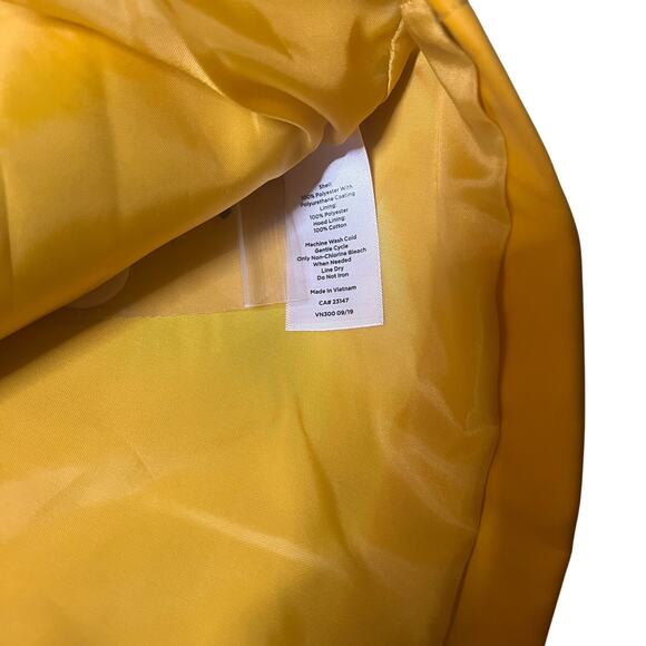 Talbots Yellow Long Hooded Trench Coat 3X - Picture 9 of 9